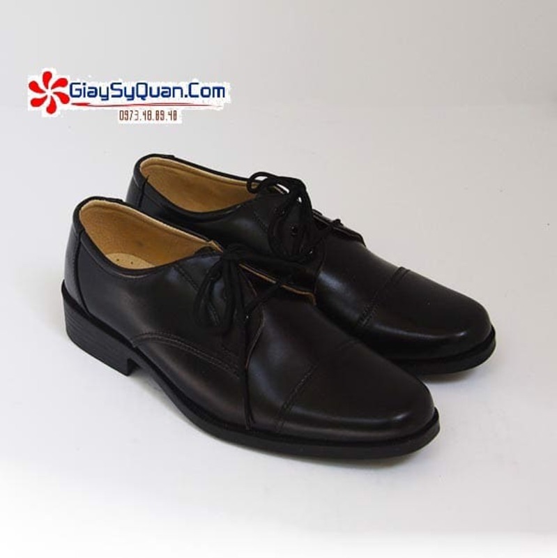 Giày tây quân đội, công an – ra dáng một sĩ quan